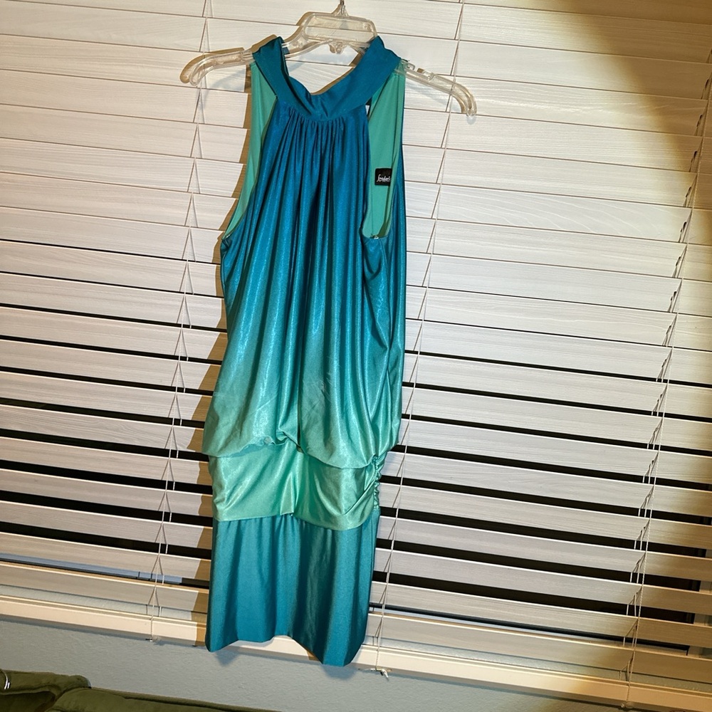 Frederick's of Hollywood Teal Mini Dress